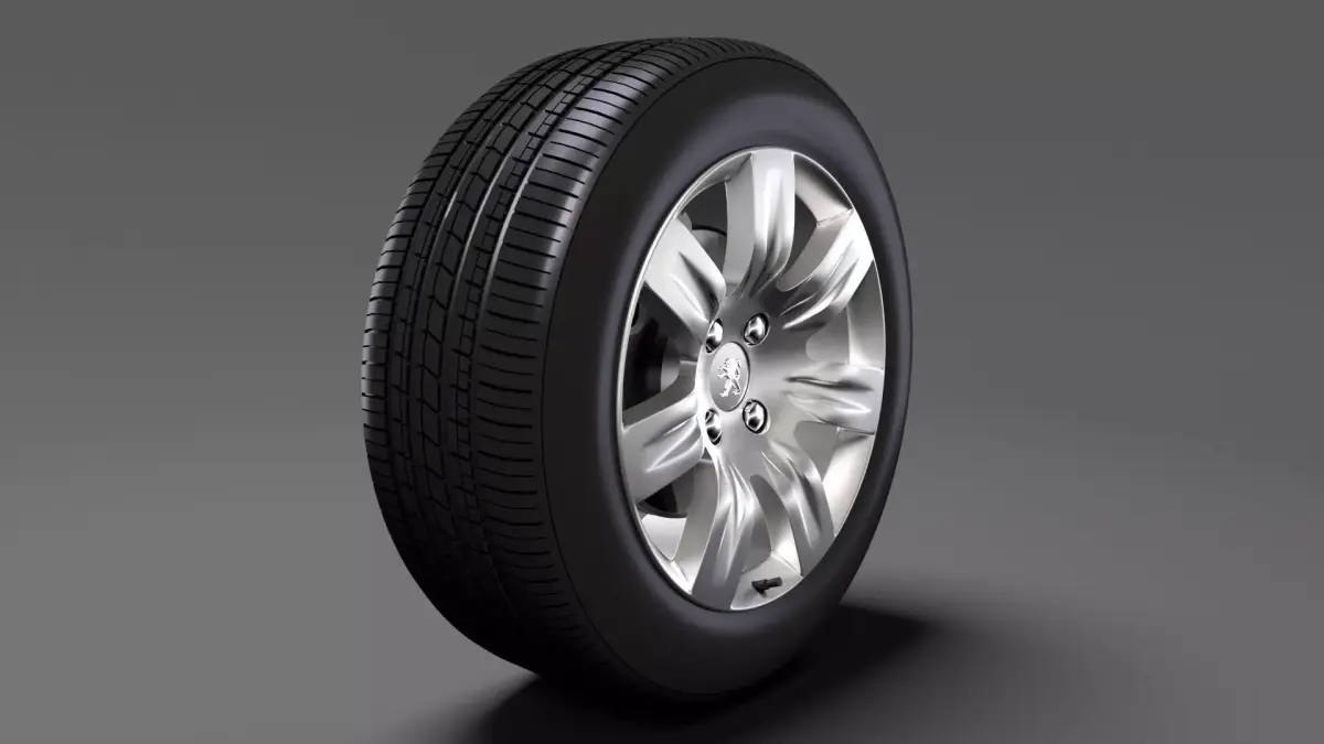 Peugeot Partner Tepee wheel 2017 3D model