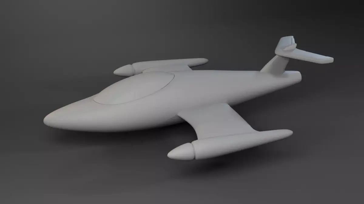 Wonder Woman Invisible Jet - Vehicle and 2 Seated Figures 3D print model