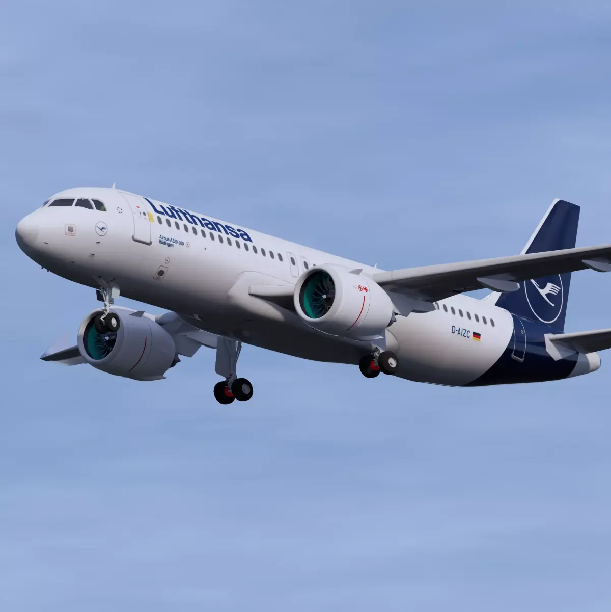 Lufthansa A320 NEO 3D model purchase