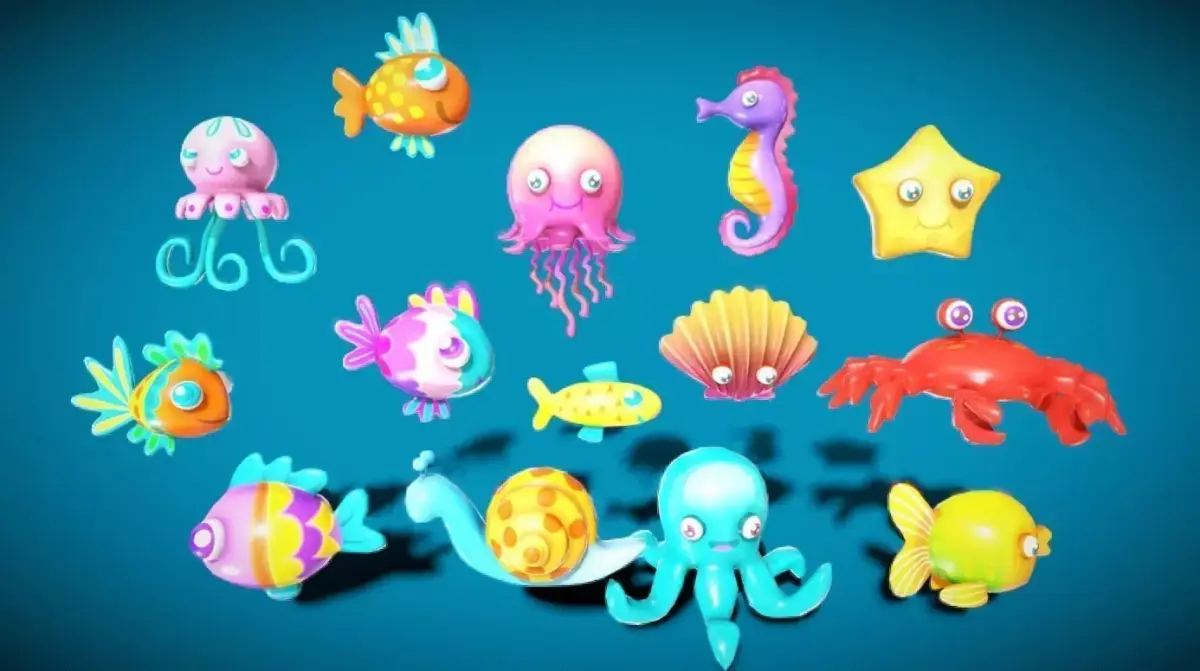 Cartoon Fish 3 3D model