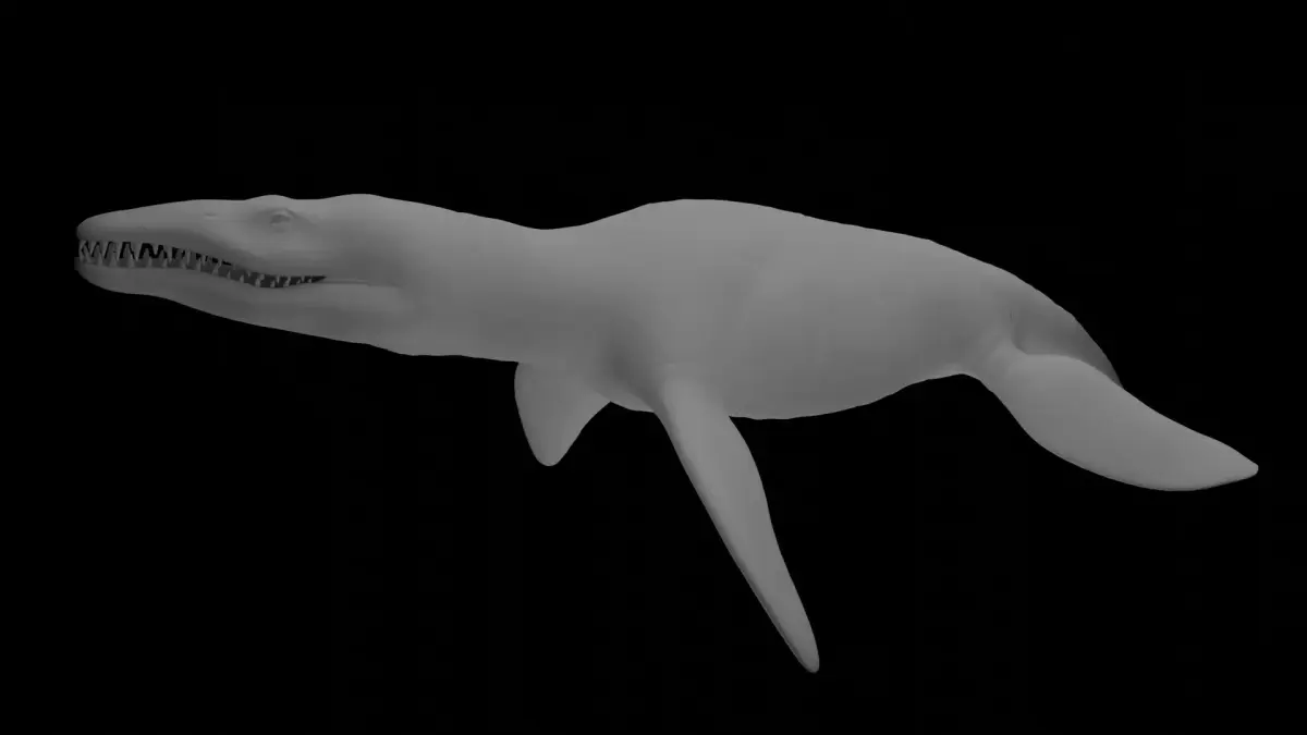 Rigged Liopleurodon 3D Model  Highly Detailed Clean Topology   3D model