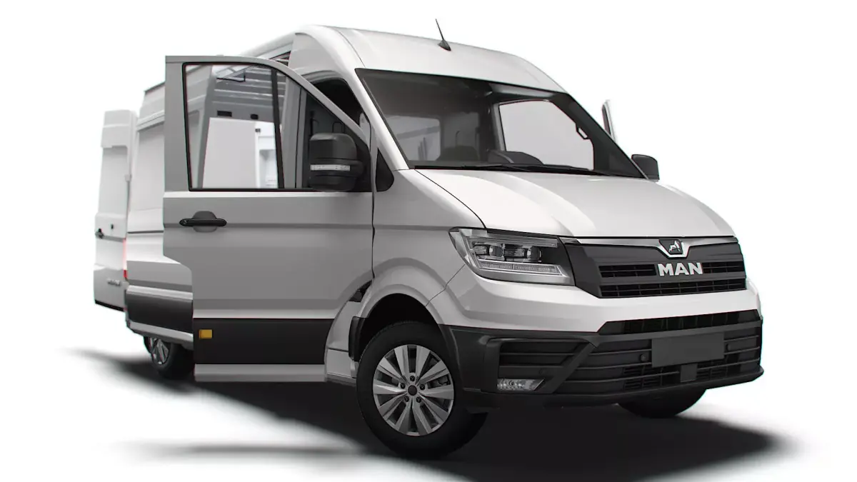 MAN TGE Panel Van L2H2 HQ Interior 2023 3D model