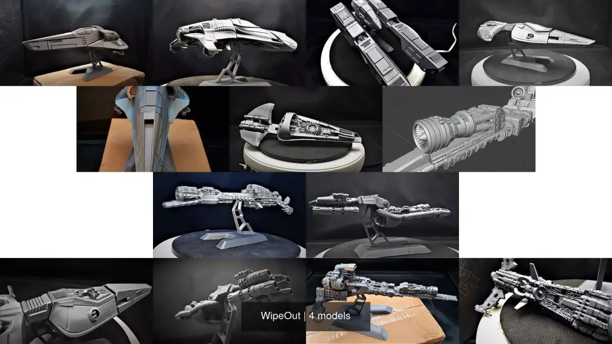 WipeOut 3D Model Pack