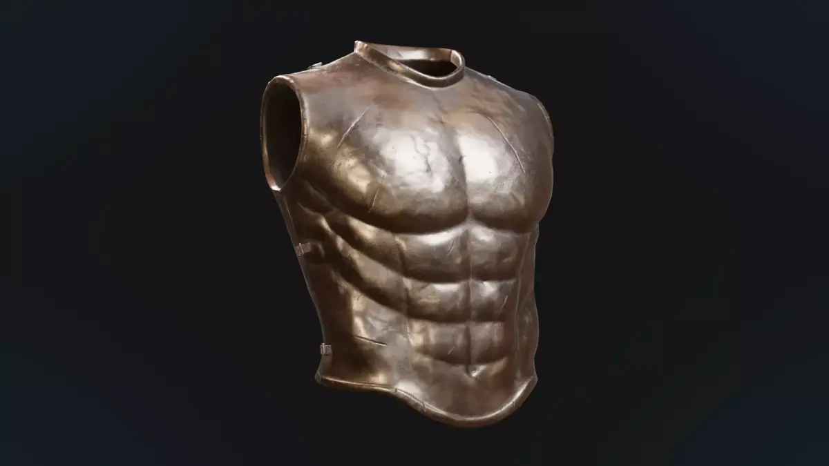 Greek armor Low-poly 3D model