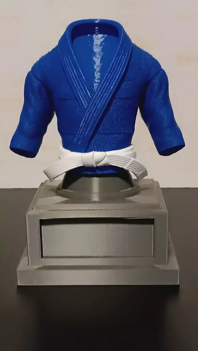 Jiu-Jitsu Judo Karate Gi Trophy  Customizable Belt Colors 3D print model