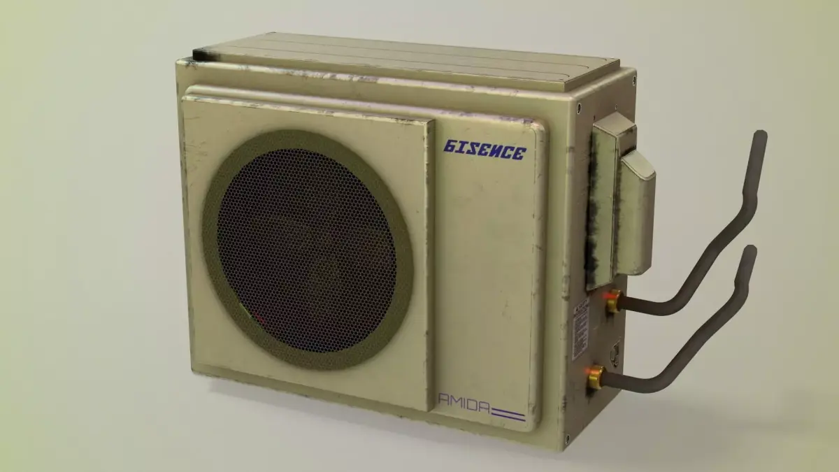 Air Conditioner Outdoor Unit  Low-poly 3D model