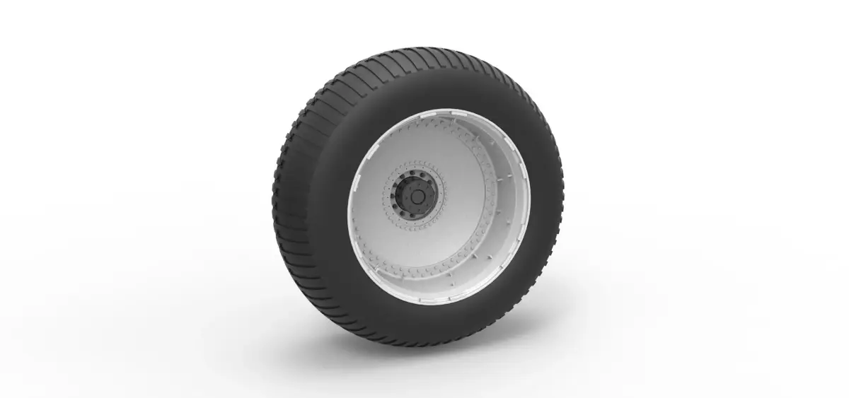 Wheel from vintage monster truck Scale 1 to 25 3D print model get