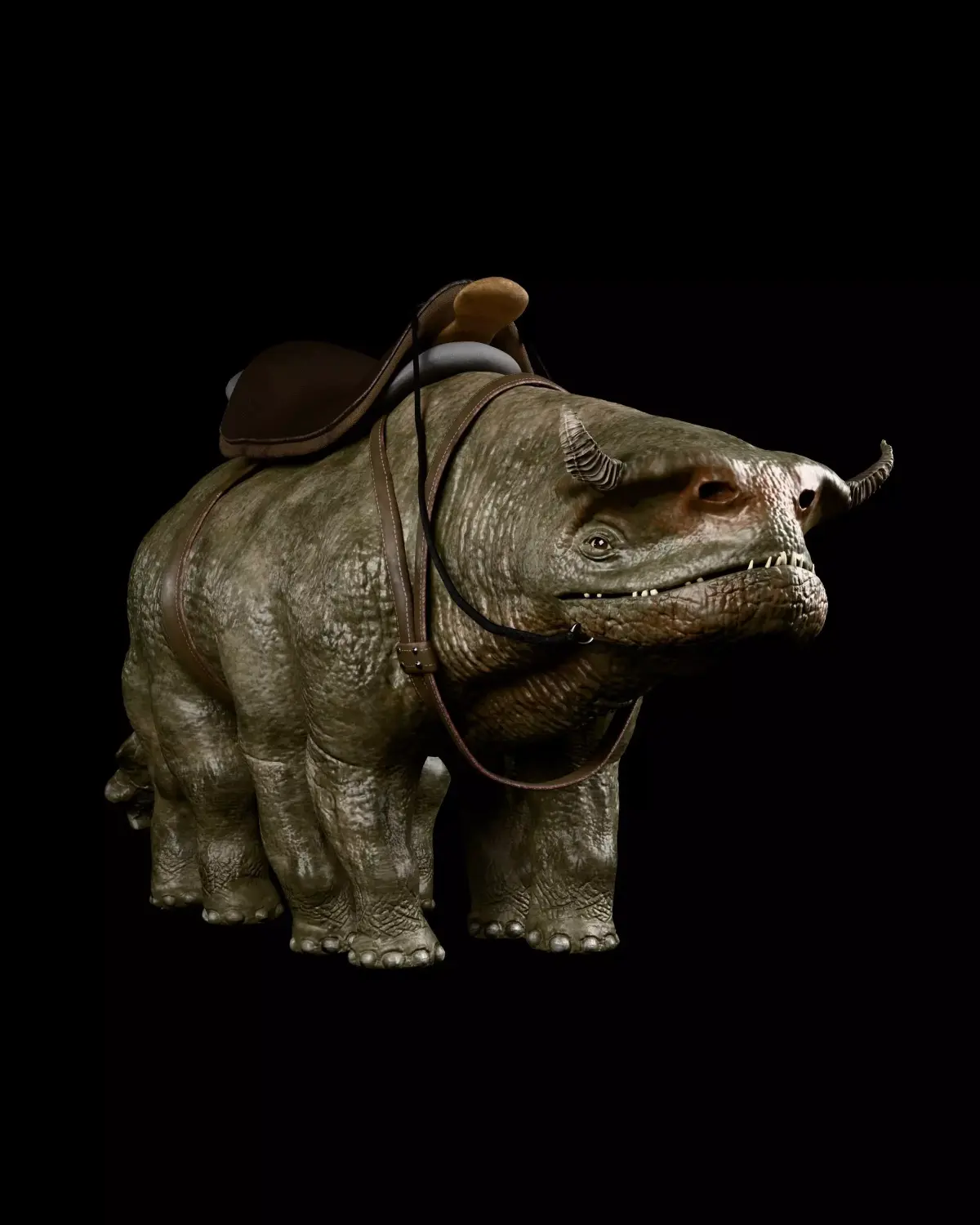 Tars Tarkas creature from mars Low-poly 3D model
