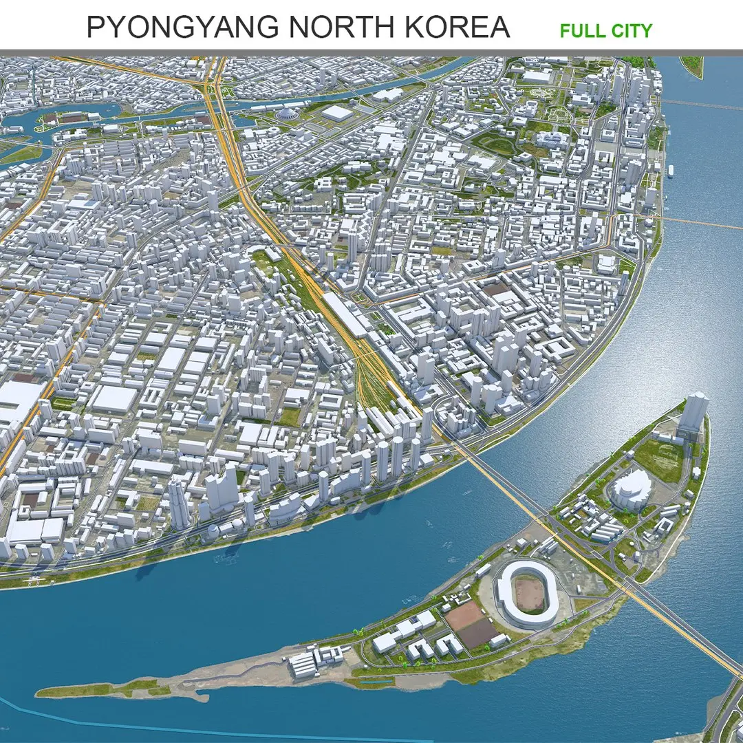 Pyongyang North Korea 3D model