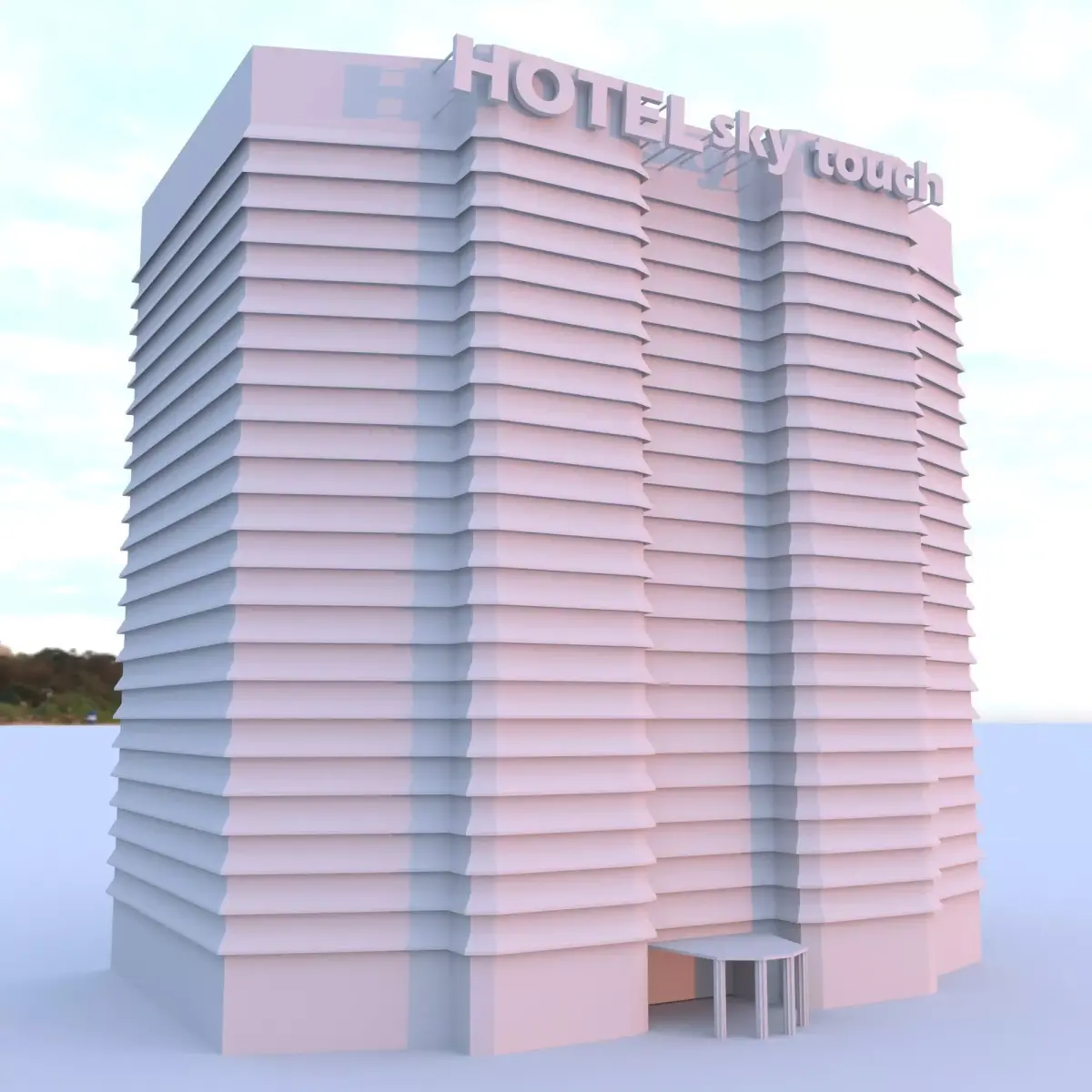 Sky Touch Hotel 3D model