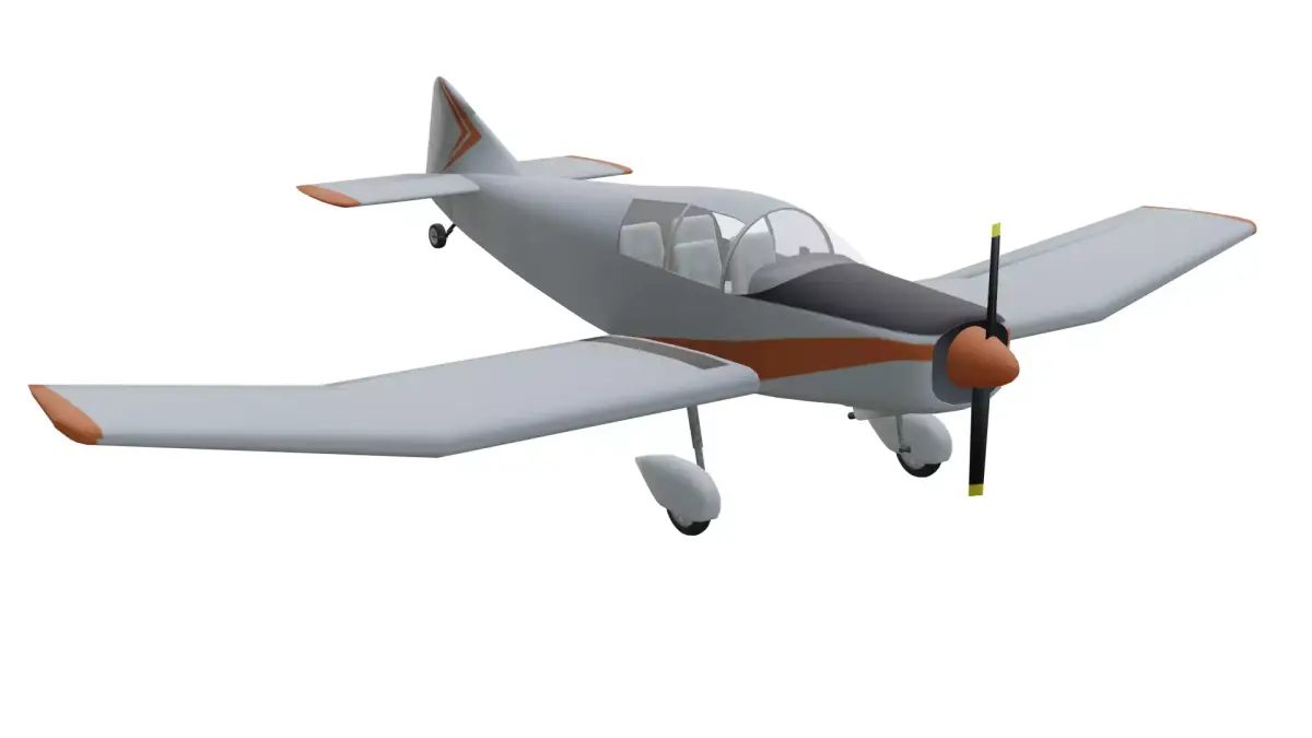 Jodel D140 Mousquetaire Low-poly 3D model