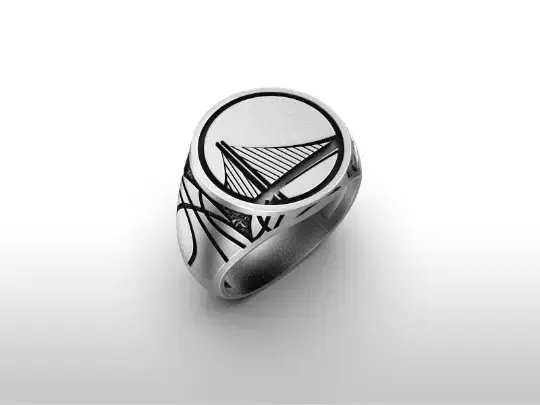 Golden State Warriors Ring NBA Championship 3D print model purchase
