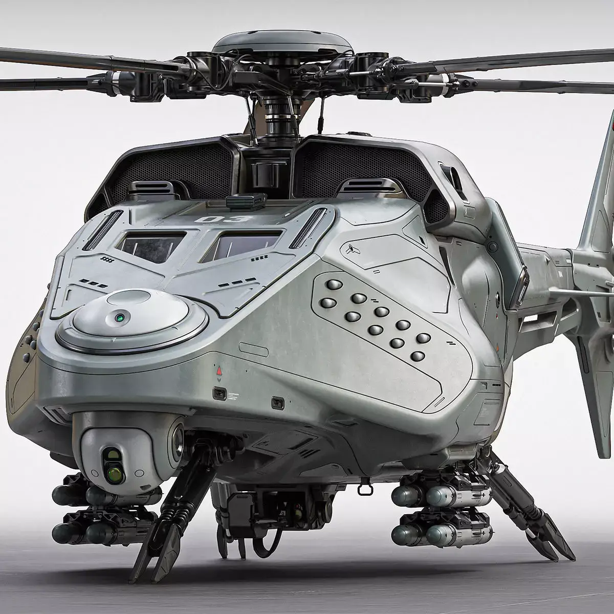 Drone Helicopter 3D model
