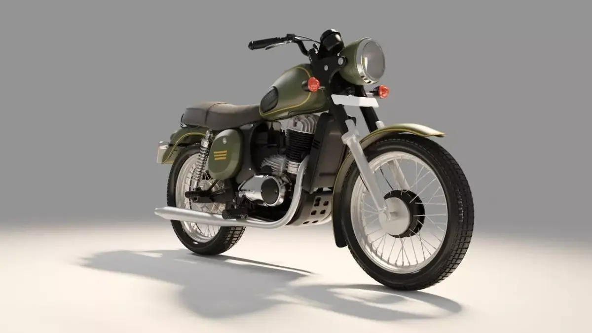 Jawa Forty two  Bike 3D model 3D model