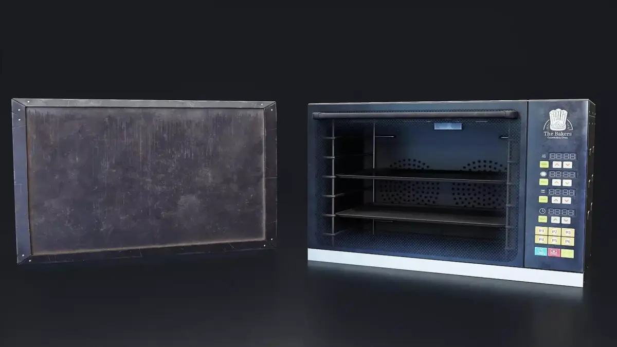 Industrial Convection Oven 3D Model Low-poly 3D model