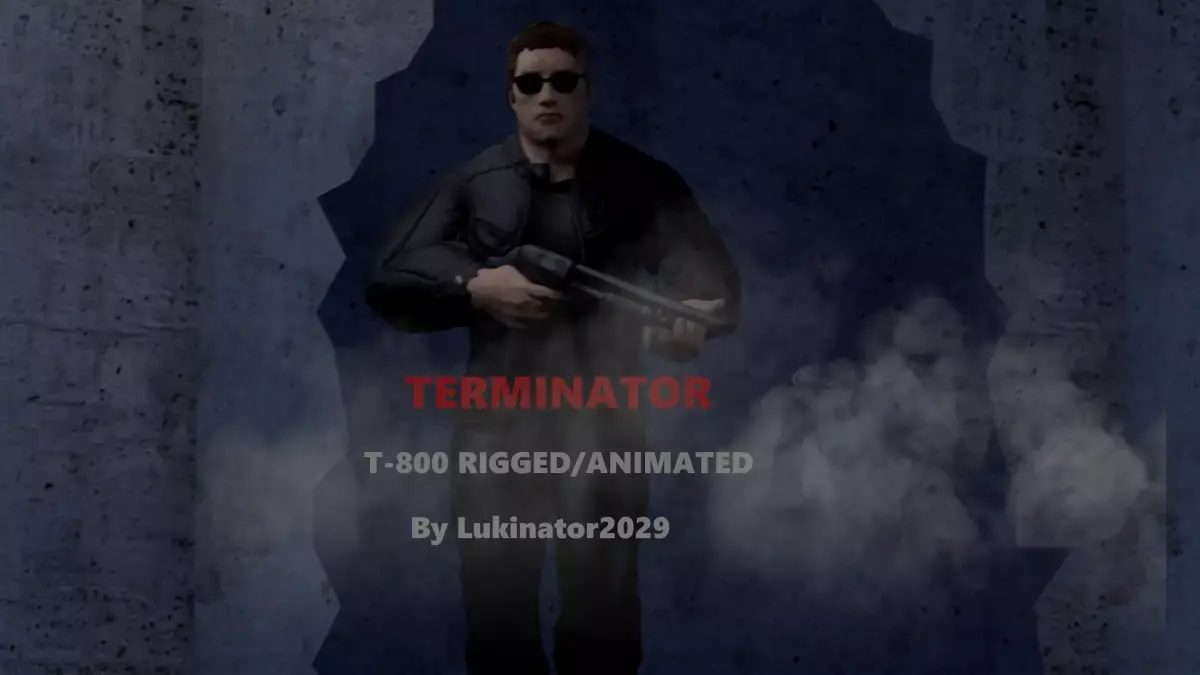  Terminator T-800 Rigged And Animated 3D model