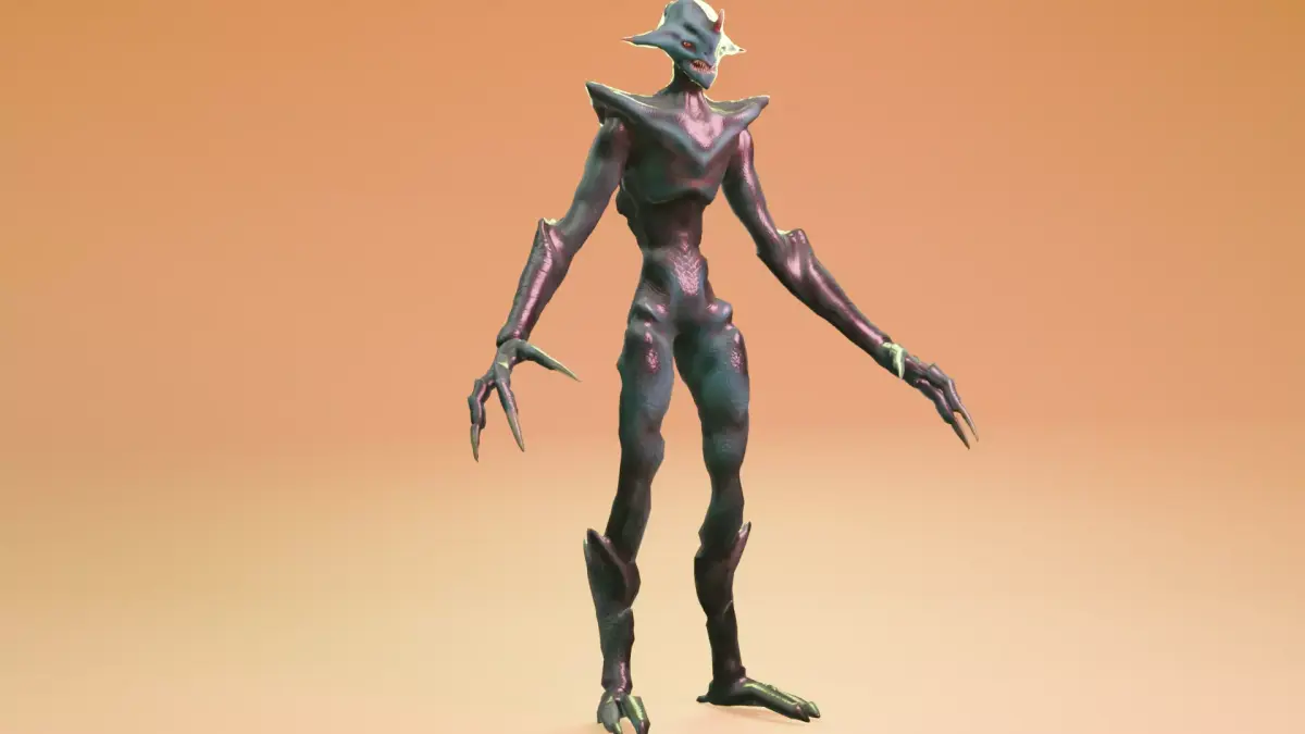 Alien monster Fohorn 3D model