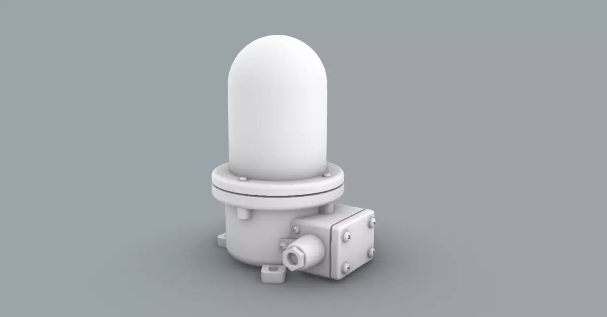 Navigation Light 1 Low-poly 3D model