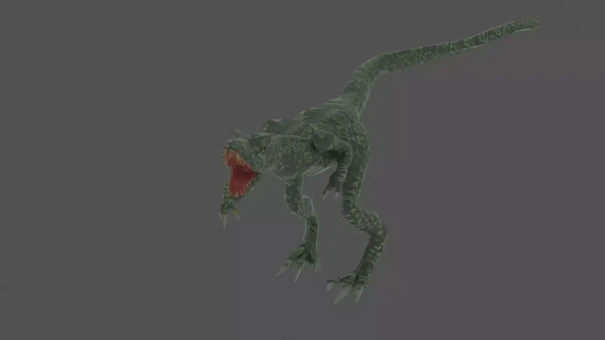 Velociraptor dinosaur 3D model purchase