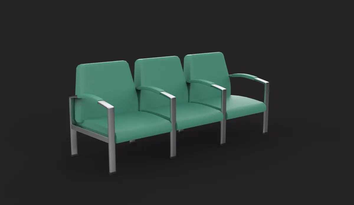 Waiting chair 03 3D model