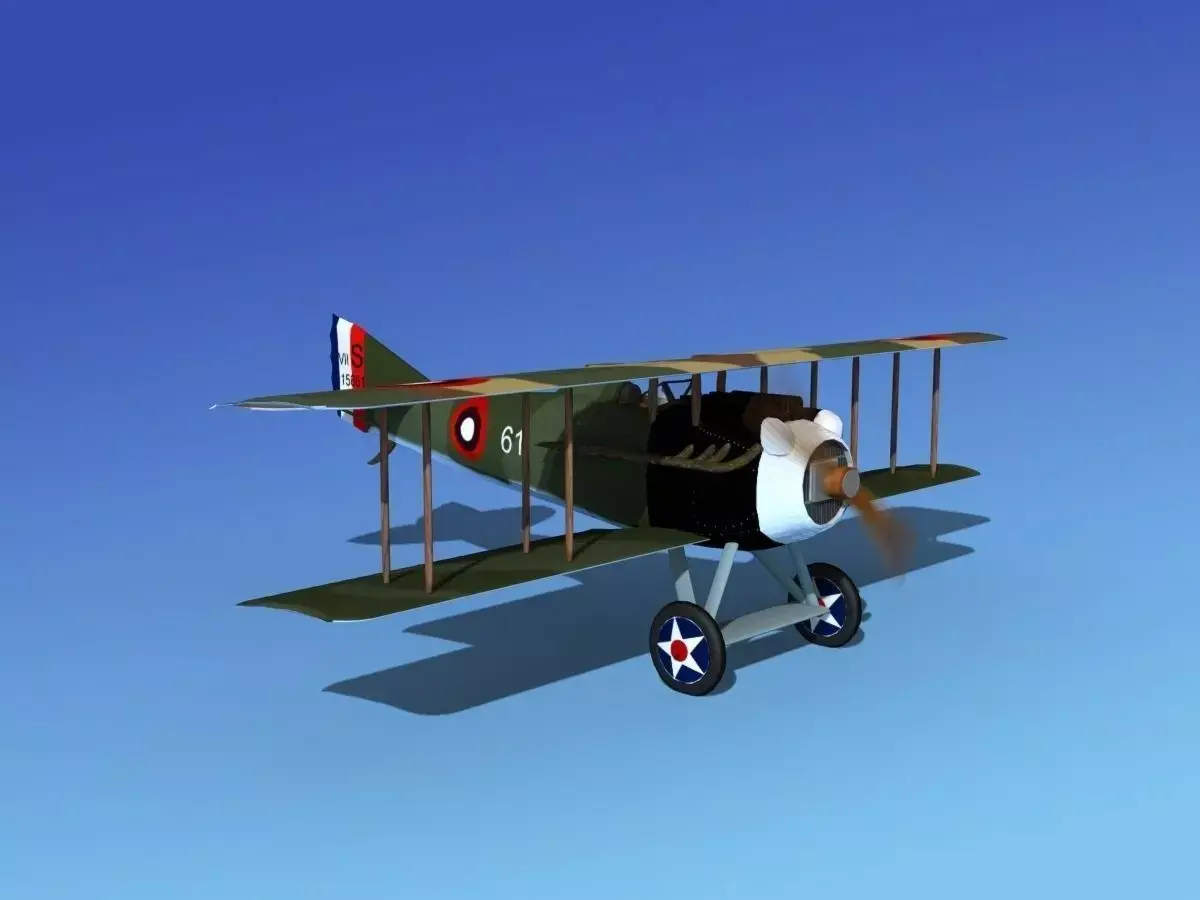 SPAD VII 3D model 4