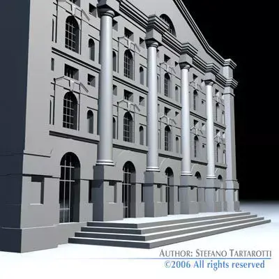 Piazza affari 3D model