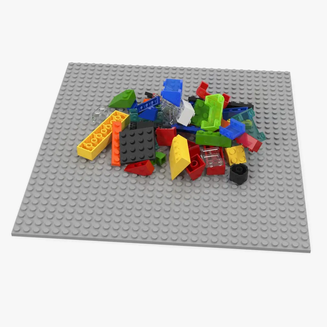 Random Lego Bricks 3D model