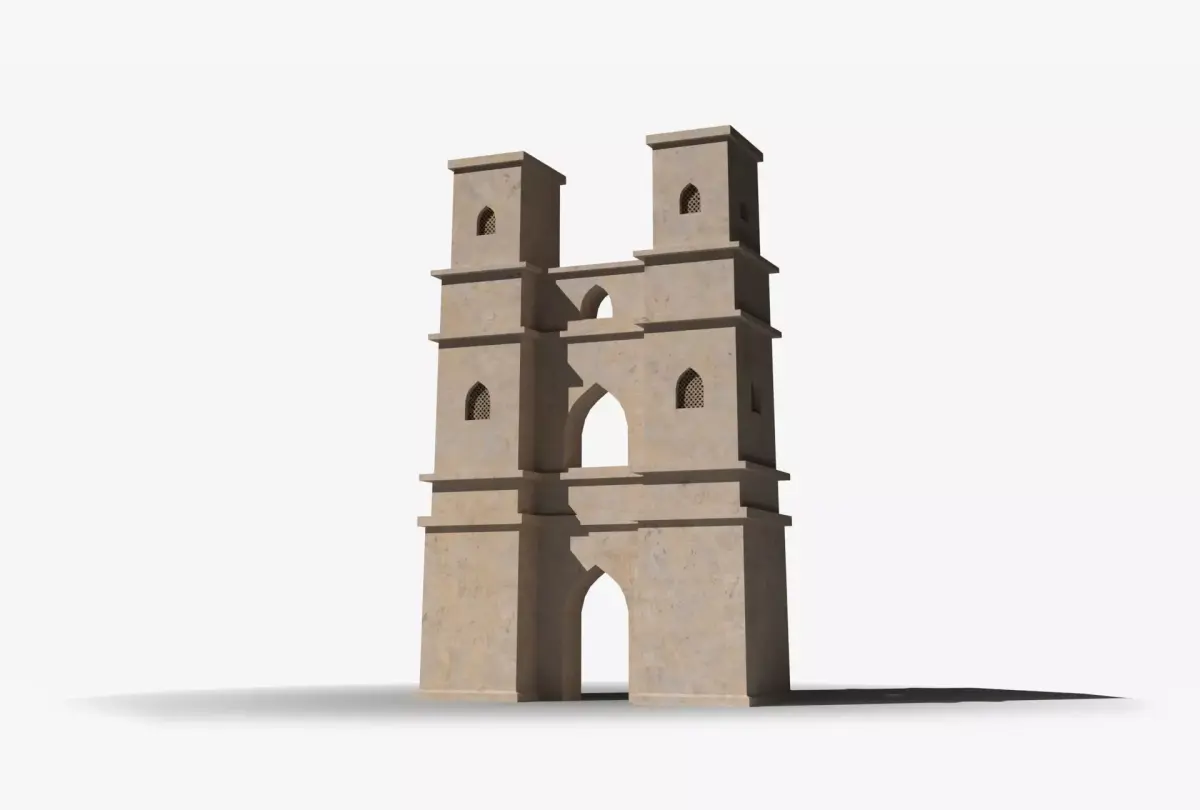 Arab x50 Low-poly 3D model