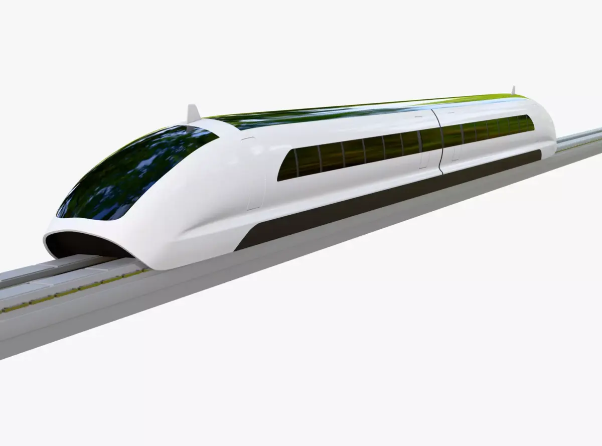 Maglev High Speed Train M1 3D model