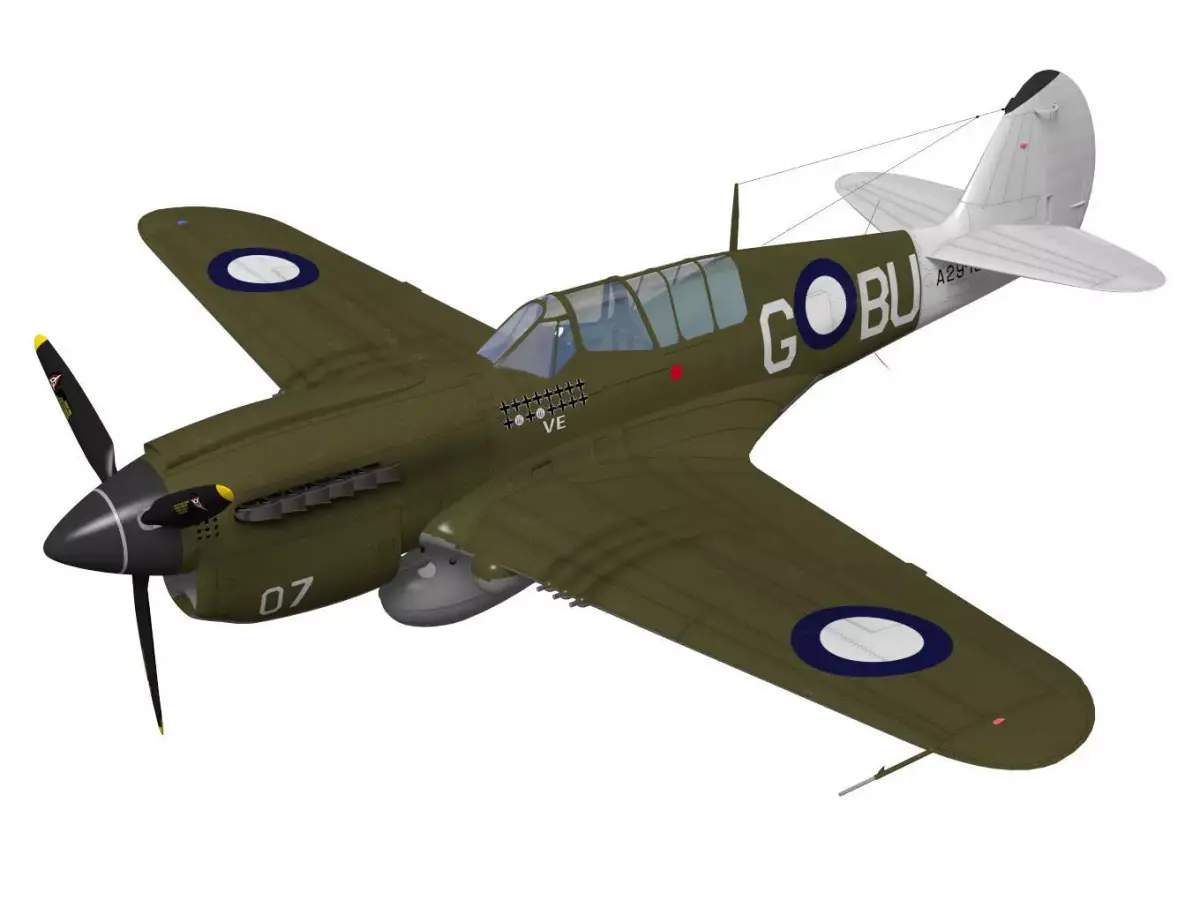 Curtiss P-40N Warhawk 3D model purchase