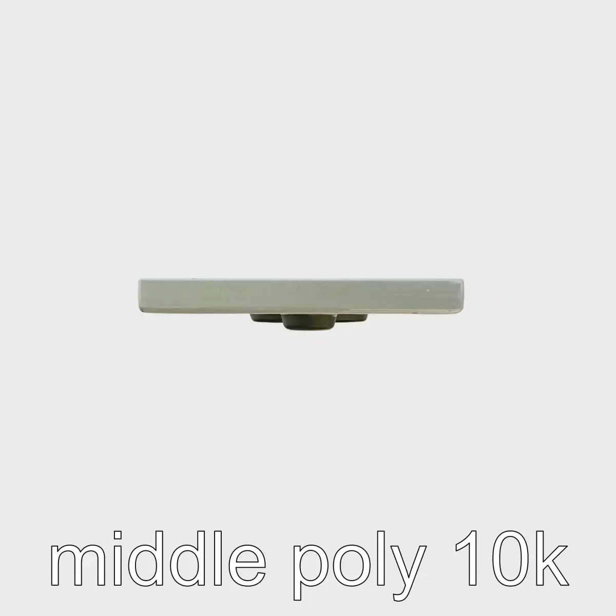 Industrial Steel Plate with Bolt Holes Model Low-poly 3D model