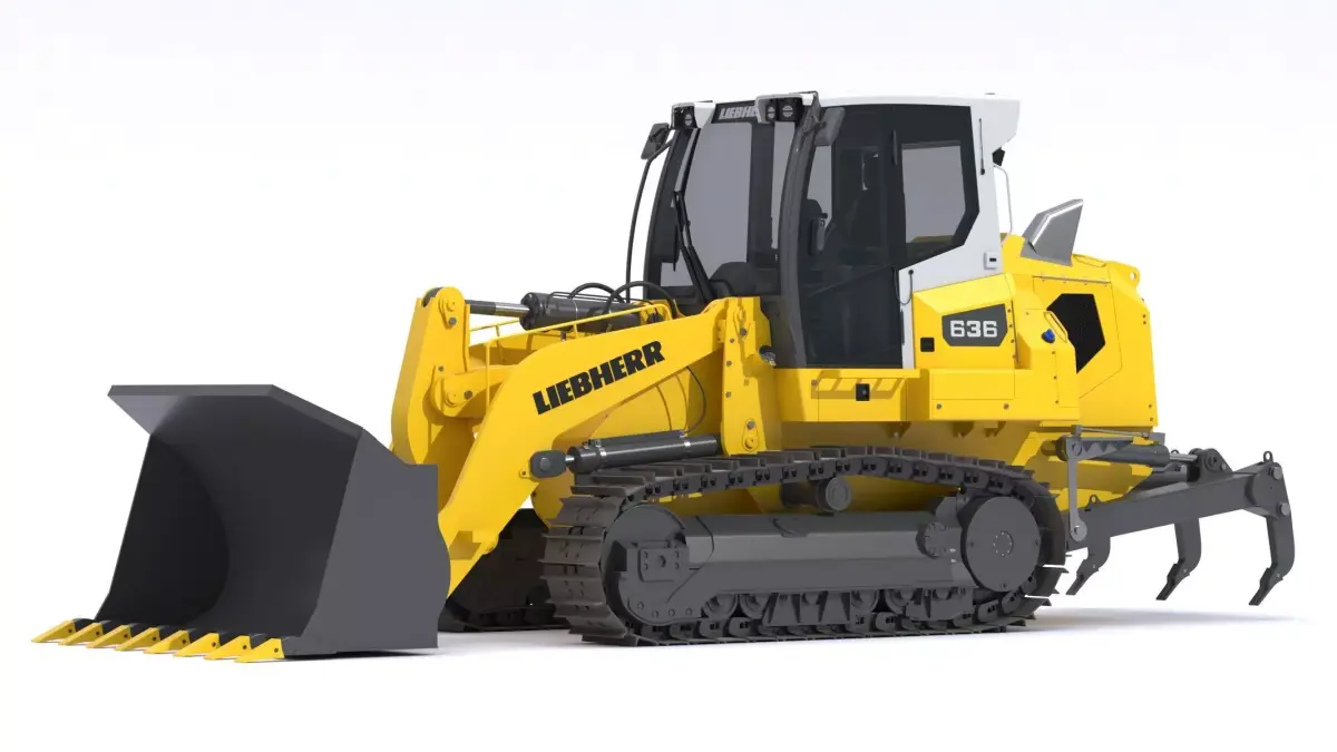 Liebherr LR 636 Litronic Crawler Loader 3D model