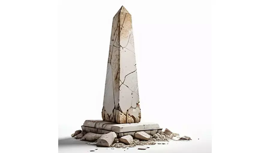 Stone Obelisk Ruin for 3D print 3D model