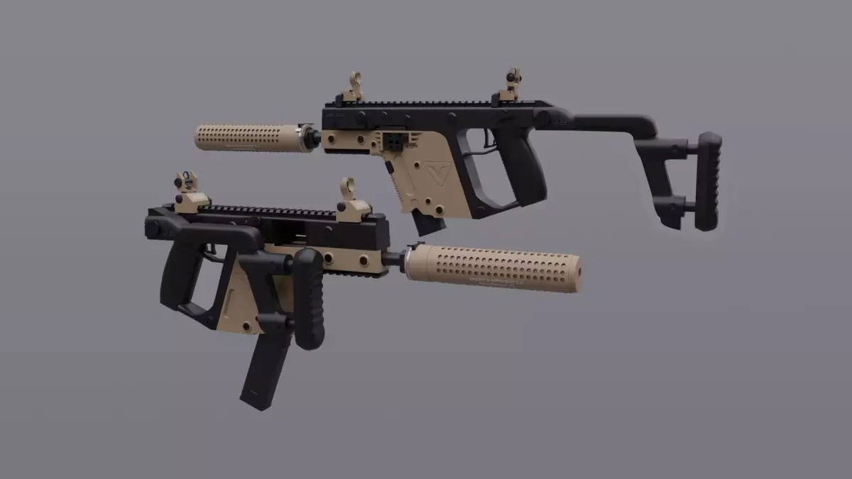 Kriss Vector Free 3D model purchase