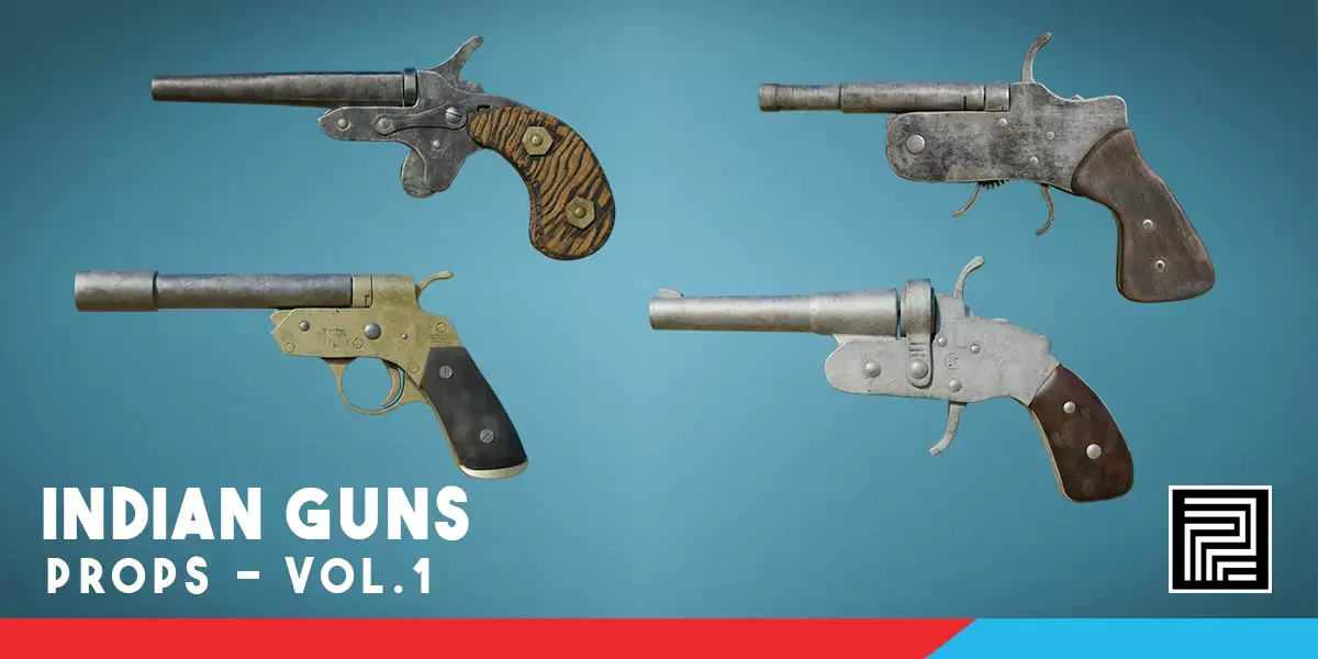 Indian Guns Vol 1 Free 3D model