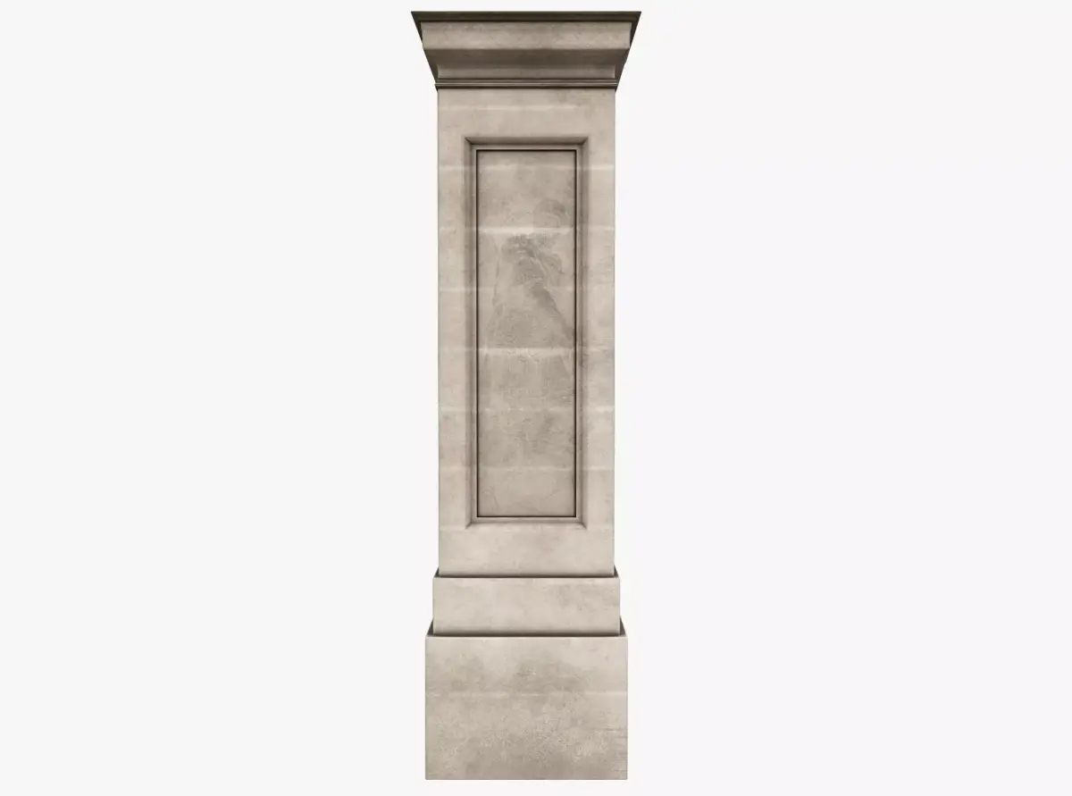 Column stone Low-poly 3D model purchase