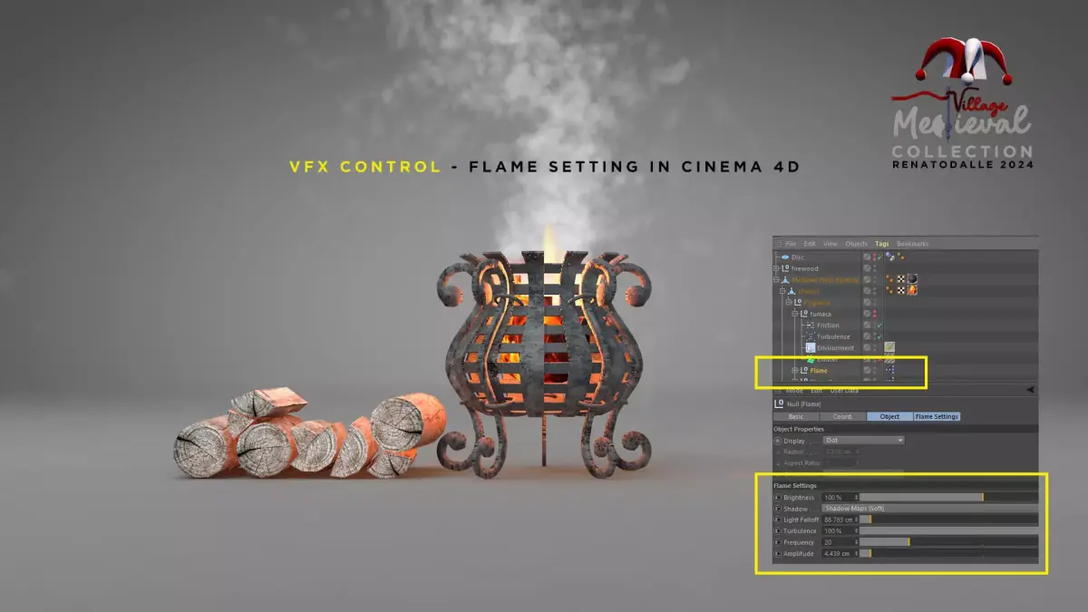 medieval floor lighting 3D model