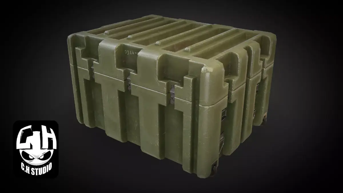 MILITARY CRATE Low-poly 3D model get