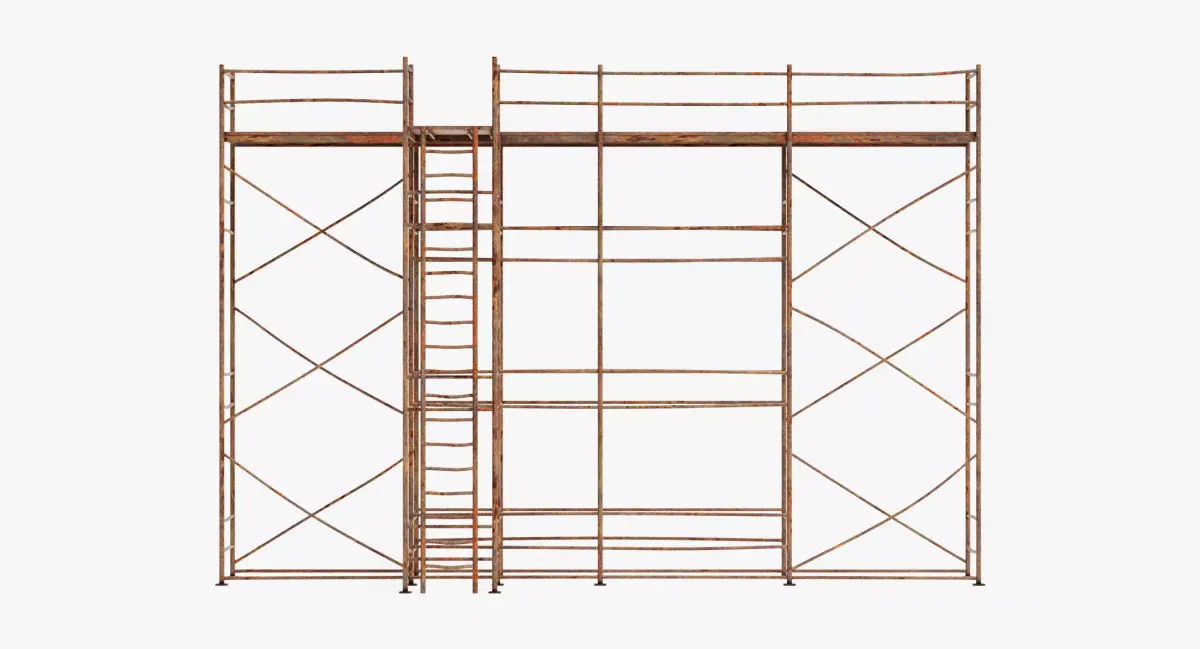 -Old Scaffolding V9- 3D model