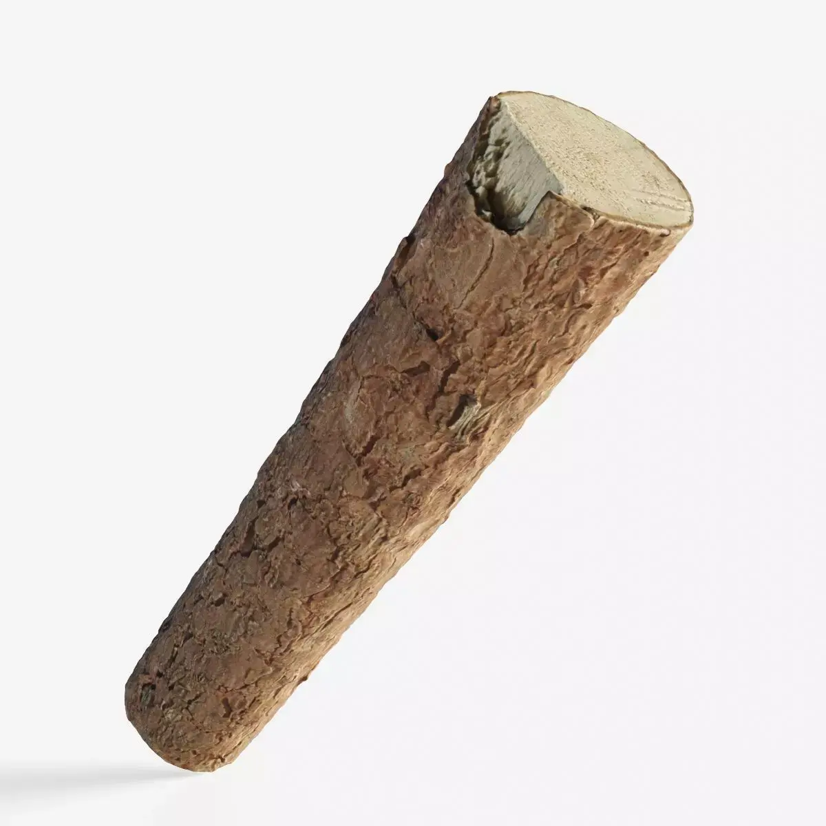 Scanned coniferous firewood  Low-poly 3D model