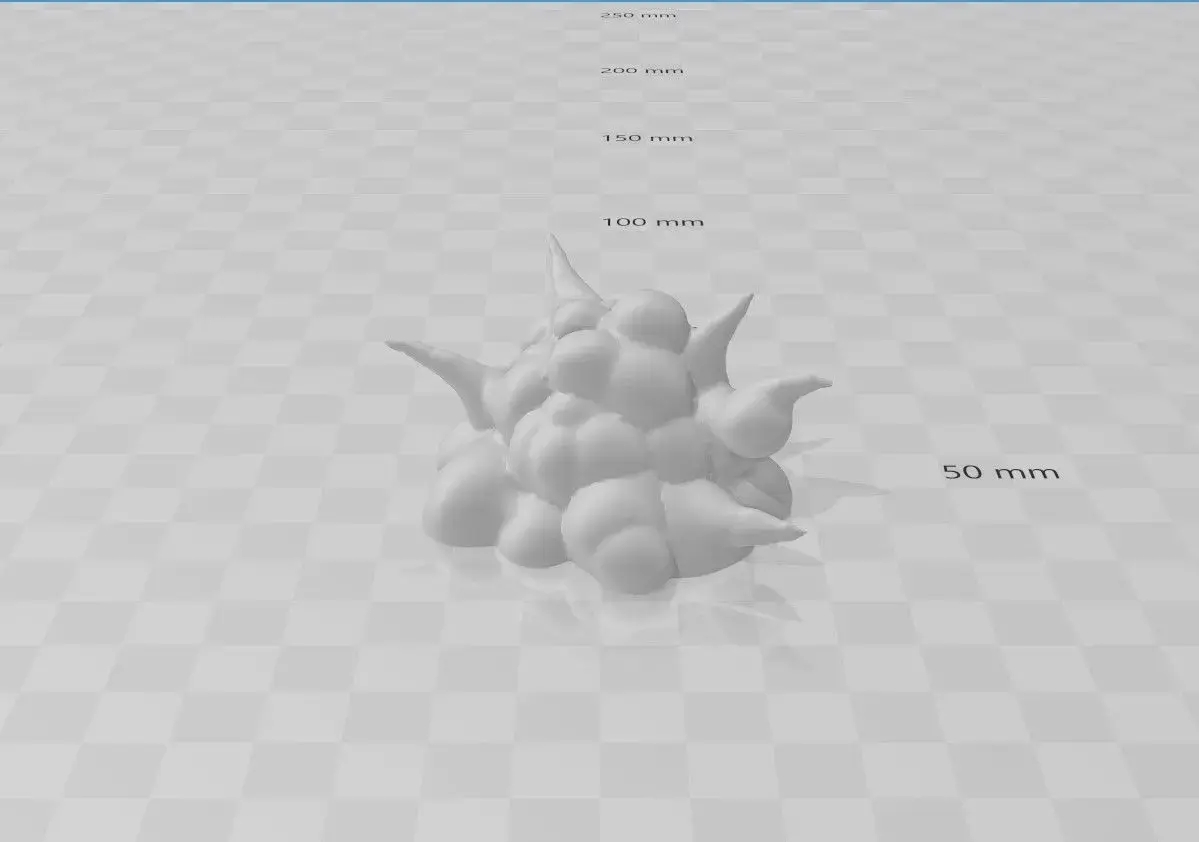 Dramatic explosion effect part Free 3D print model