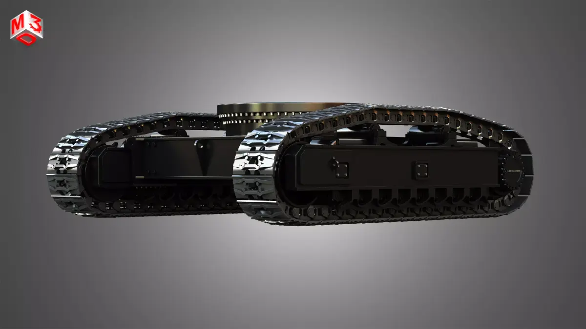 Liebherr R9250 Tracks - Crawler 3D model