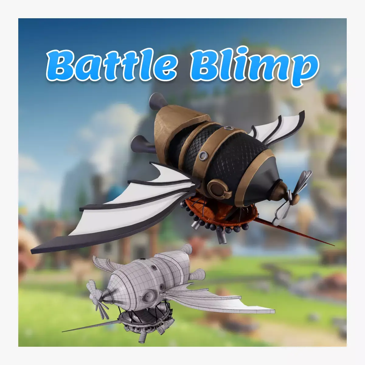 Battle blimp 3D model