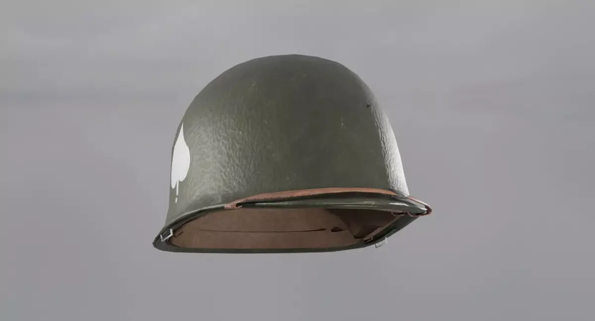 World War 2 US M1 Helmet Low-poly 3D model