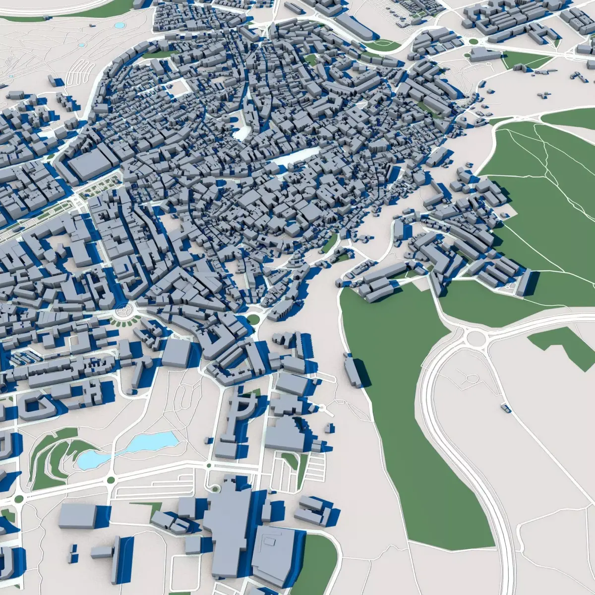 Caceres City Spain 3D model