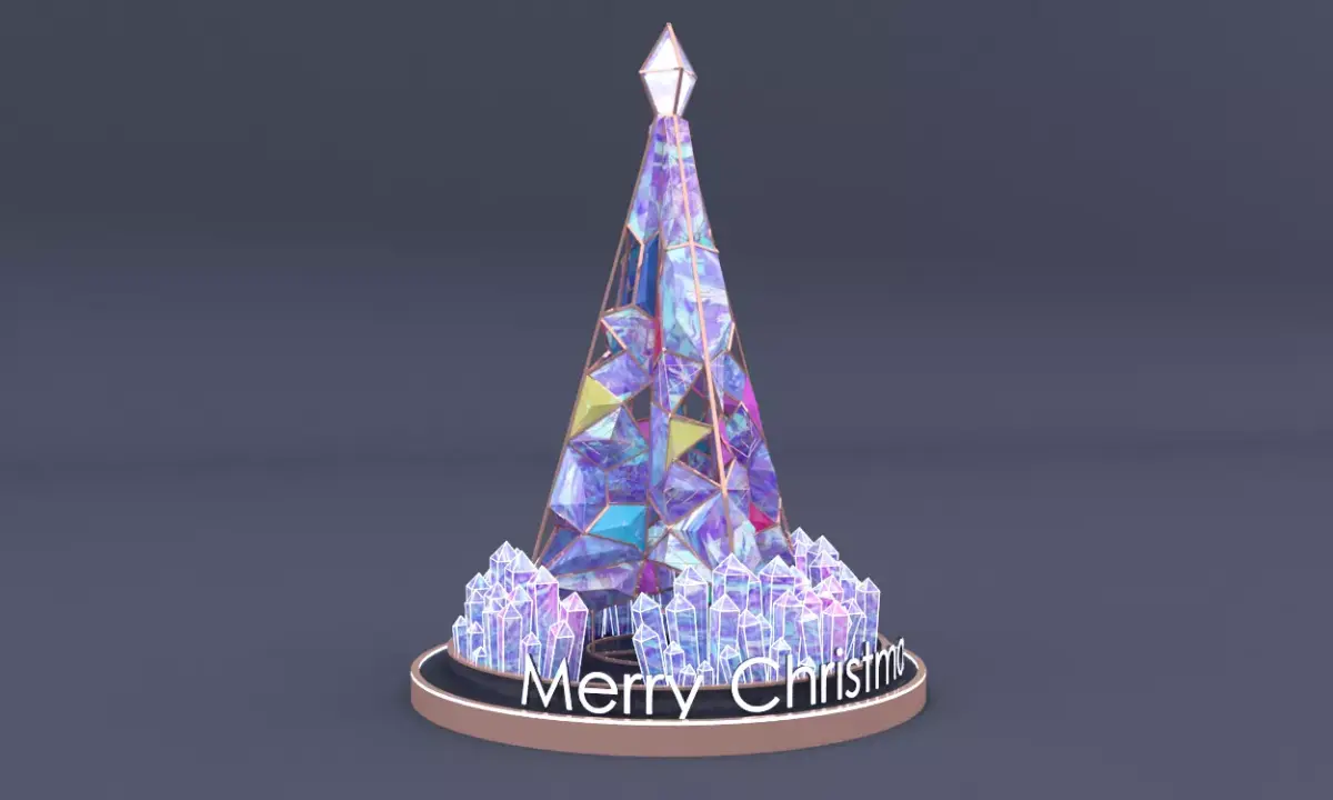 christmas trees 3 3D model