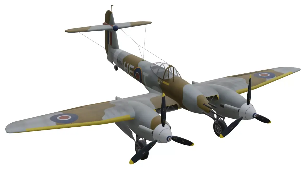 Westland Whirlwind Low-poly 3D model purchase