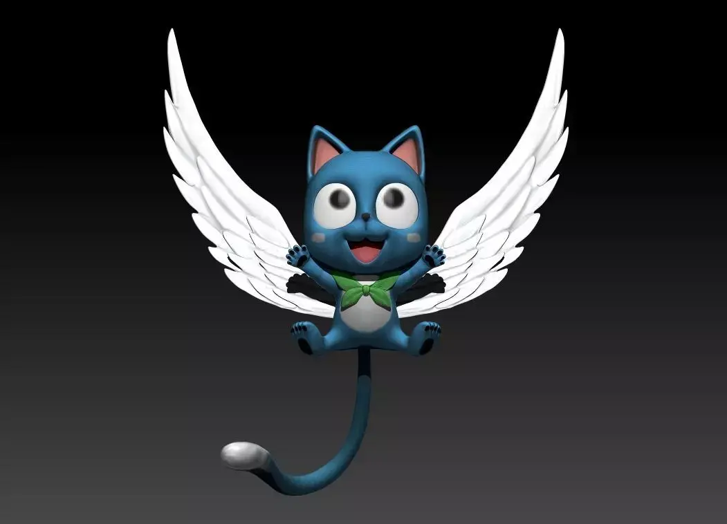 Happy Fairy tail 3D  MODEL  Zbrush OBJ 3D model