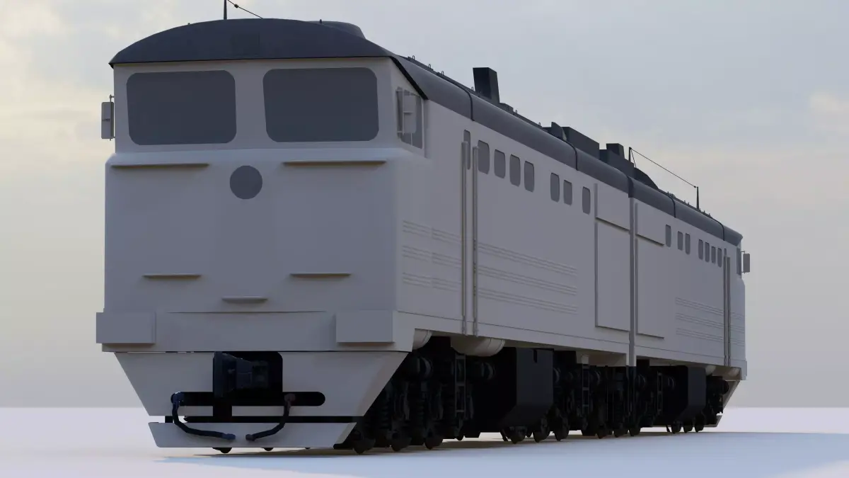 2TE10M diesel locomotive Free 3D model