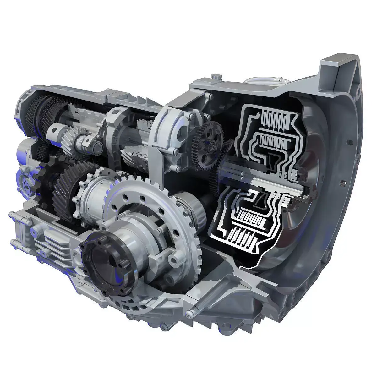 Transmission Cutaway Cayman 981 Boxster 3D model